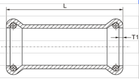 3 Slip Pipe Connector Coupling Round Head Customized Size Multi - Layer