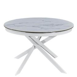 Modern Mable Top  Living room Round Shape  Furniture Dinning Table Set