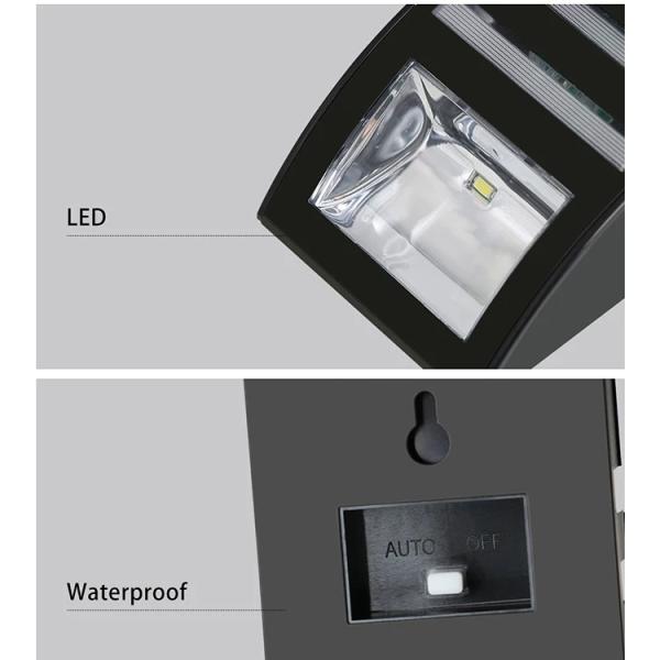 LED Solar Motion Sensor Wall Light for Family 4v 0.33w Wall Mount 6000K Color Temperature