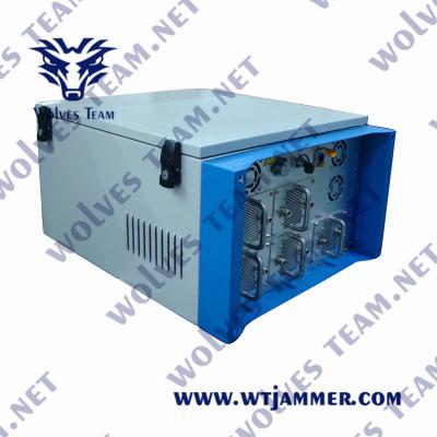Jammer exterior impermeável durável da prisão do sinal do telefone celular de WIFI GPS da frequência da cadeia do poder superior