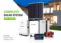 Sistema Solar de Inversor Híbrido 10kw 50kw 500kw Bateria de Íons de Lítio Montar teto Uso doméstico