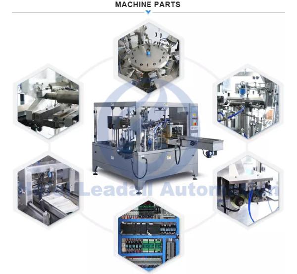 Liquid / Paste Premade Pouch Fill And Seal Machine For 1500G Standup Bag
