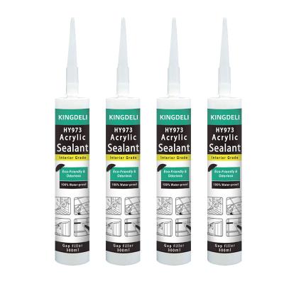 Vedador acrílico de cura universal do silicone transparente para a calafetagem