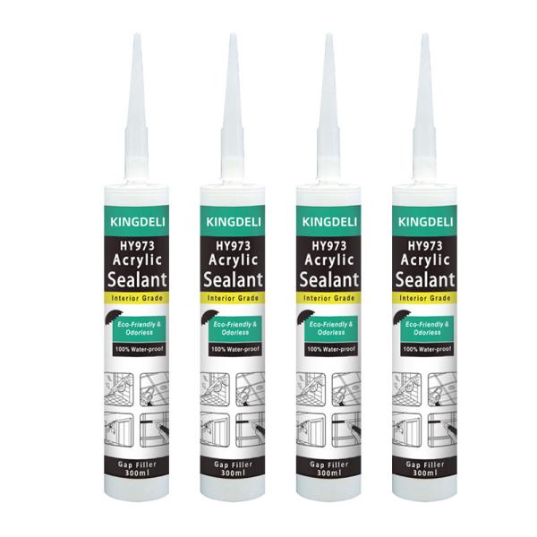 Vedador acrílico de cura universal do silicone transparente para a calafetagem