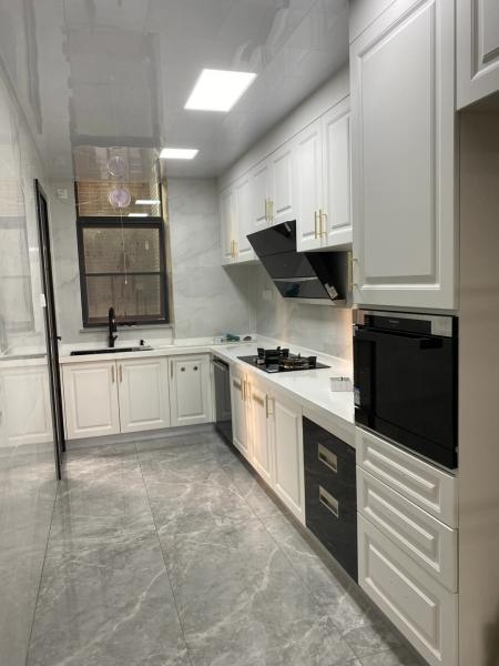 Large Dirty Proof White Modular Kitchen Cabinets  Antique Furniture Hotel