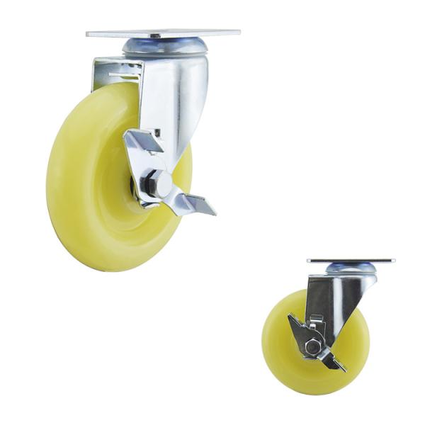 Диаметр колеса рицинусов 125mm обязанности бортового замка пластиковый средний