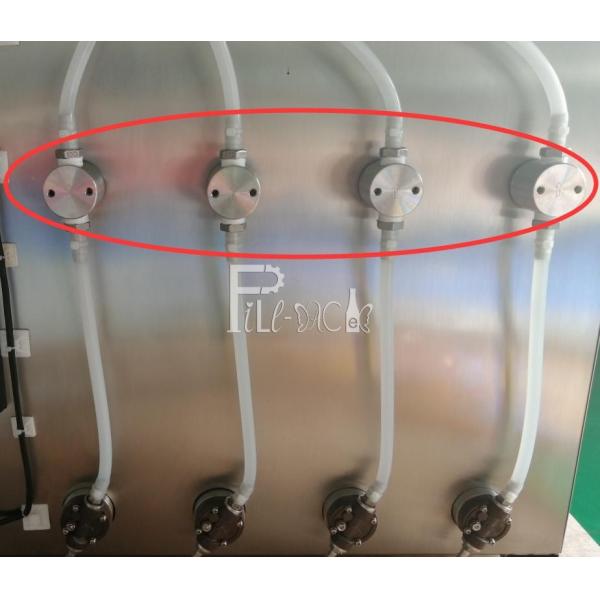 Semi Automatic Stand Up Pouch Water Filling Machine Desktop 10 Nozzles Juice Milk