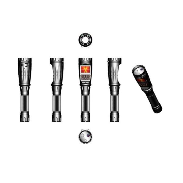 Rechargeable Full HD1080P H.264 Police Security Flashlight