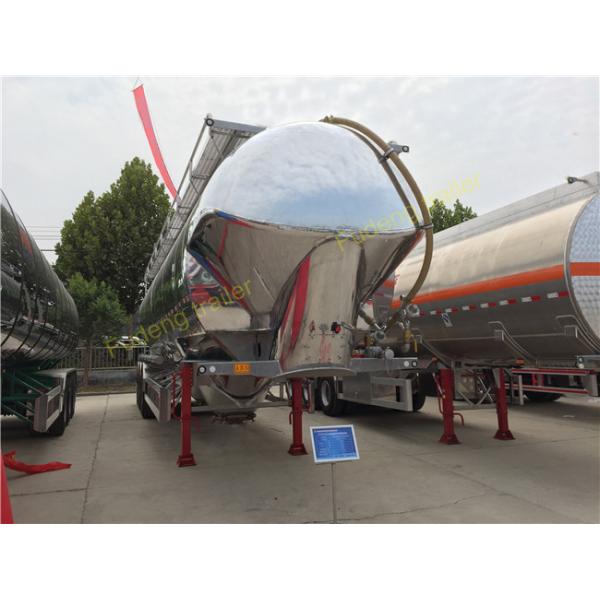 50 Cm Dry Bulk Carriers Bulk Cement Tanker Trailer , Cement Tank Trailer