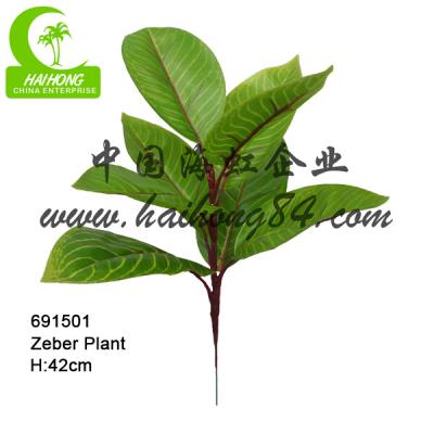 As folhas plásticas verdes dos bens 85cm para a decoração, verde plástico saem vivo