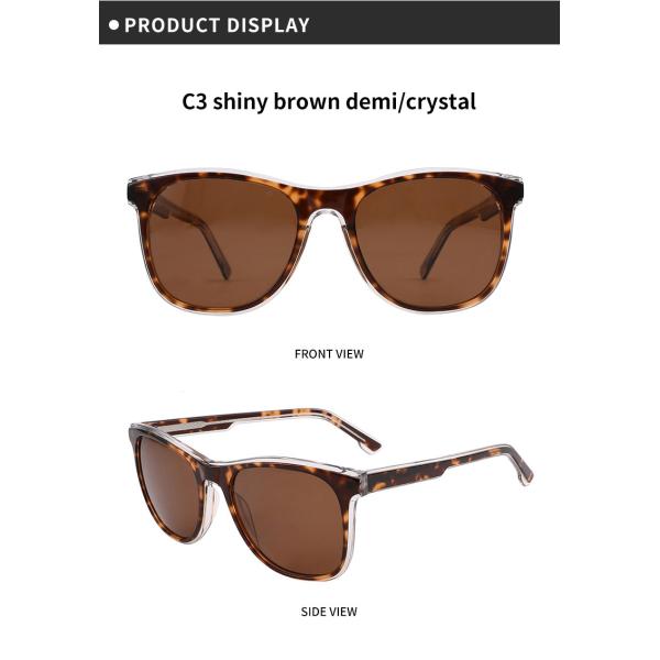 Солнечные очки ацетата OEM круглые слишком большие для УЛЬТРАФИОЛЕТОВОГО предохранения от Рэй