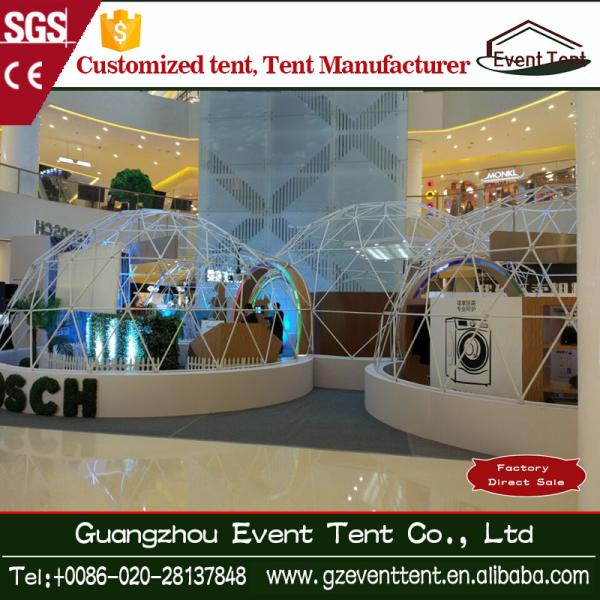 Dia 20 Transparent Clear Roof Geo Dome Tent With Glass Window
