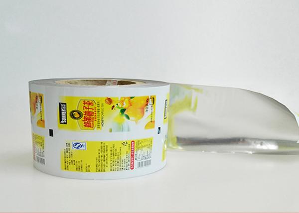 PET/VMPET/PE Plastic Packaging Film Roll Customize Printing Multilayer For Snacks Food