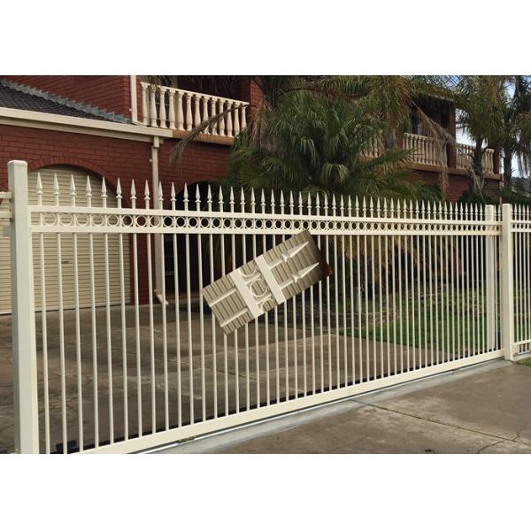 Factory Security Automatic Driveway Gates / Ornamental Metal Railings