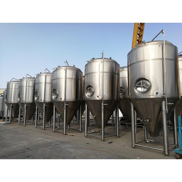 Silver Beer Fermentation Equipment Stainless Steel Conical Fermentation Tank