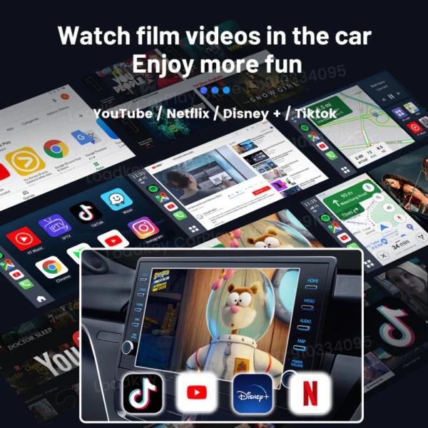 CPC200-Tbox Ambient 4+64gb Ai Box SDM660 Wireless Adapter Carplay Android Auto Dongle