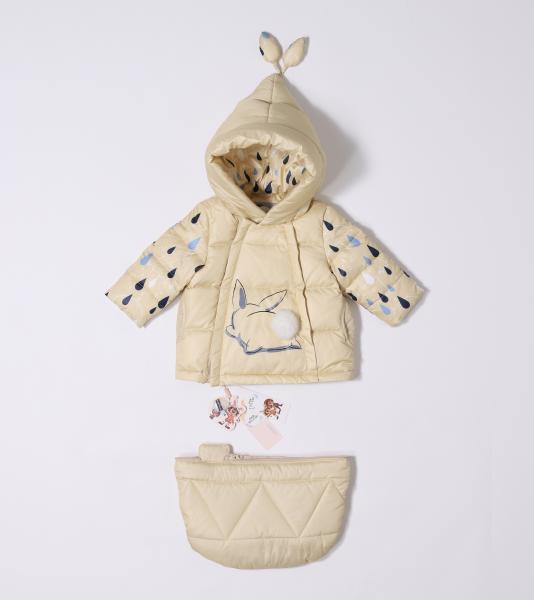 Bilemi Fashion Lovely Light Blue Metallic Infant Boy Pacific Winter Trail Toddler 90% Down Jumpsuit Unisex Puffer Jacket