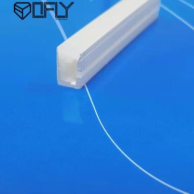 Tubulação dobrável leve de néon flexível Recessed do silicone da corda 6.5*13mm para luzes do diodo emissor de luz