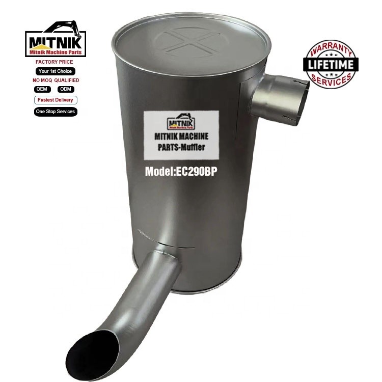 Excavator Accessory Engine Parts EC290BP Silencer with Drain Valve OEM