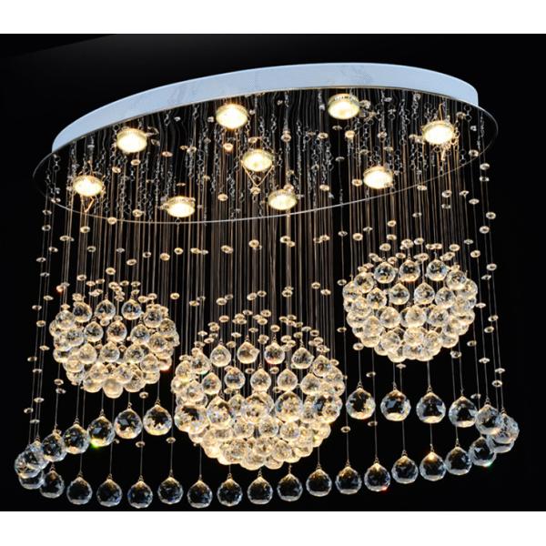 El lujo llevó la decoración moderna de Crystal Pendant Light For Home de la ejecución