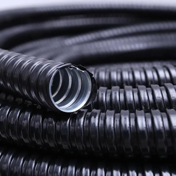 Pvc Coated Metallic Hose Pipe For Electric Cable Wire Protection