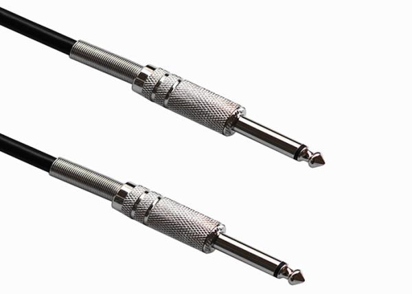 Personal Computer Audio Visual Cables With Metal Spring 6.35 Connector