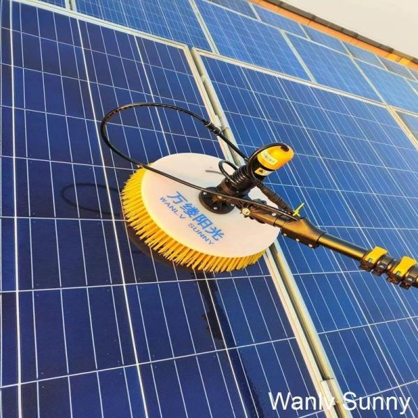 Kit de escova de limpeza de painéis solares Controle artificial semiautomático para lavagem de plantas