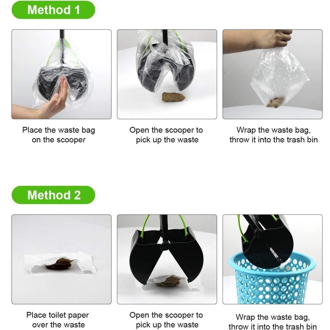 28 Inch Long Handle Heavy Duty ABS Frame Dog Poop Scooper