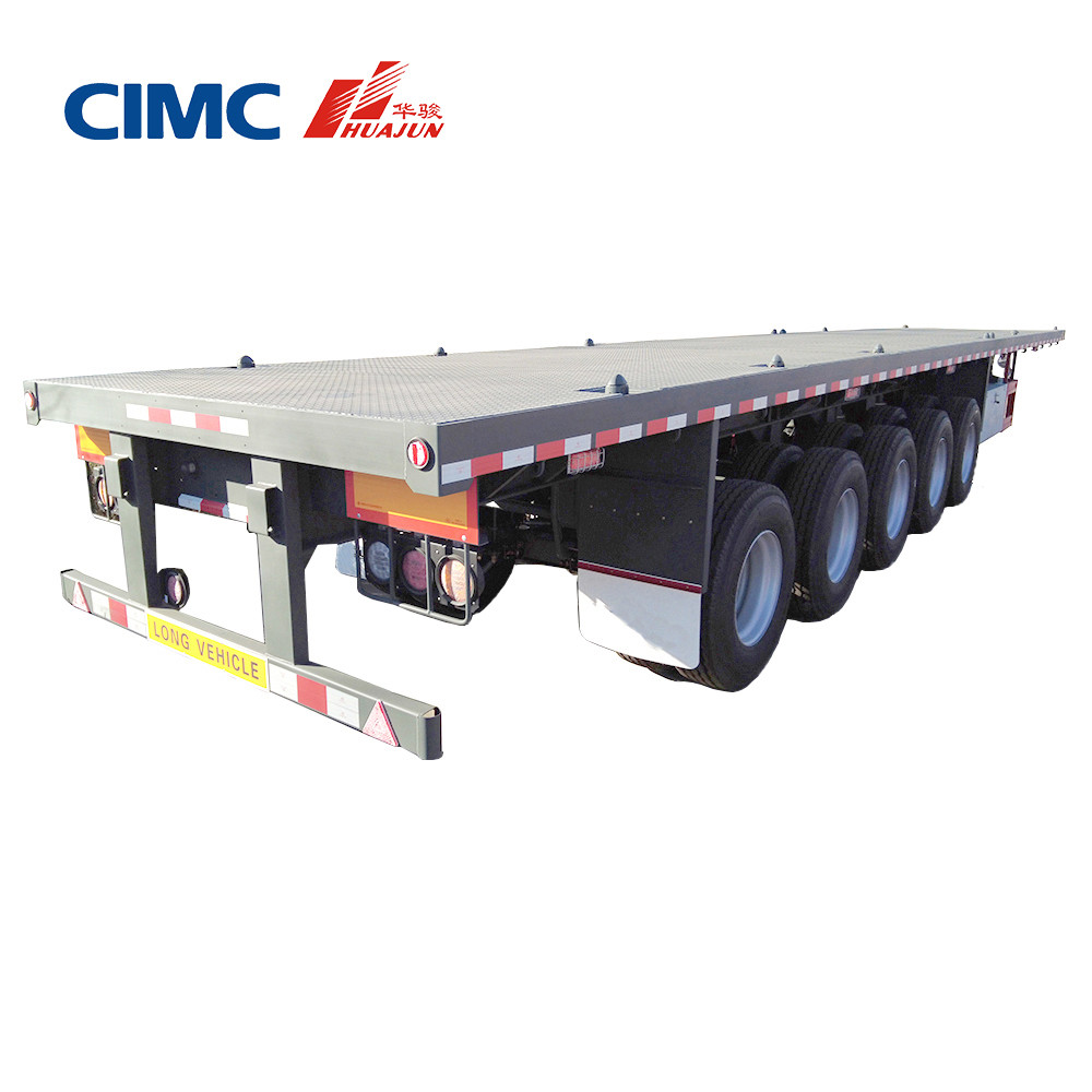 CIMC HUAJUN 5 Axles Flatbed Trailer Perfect for Various Tractors in Africa Market