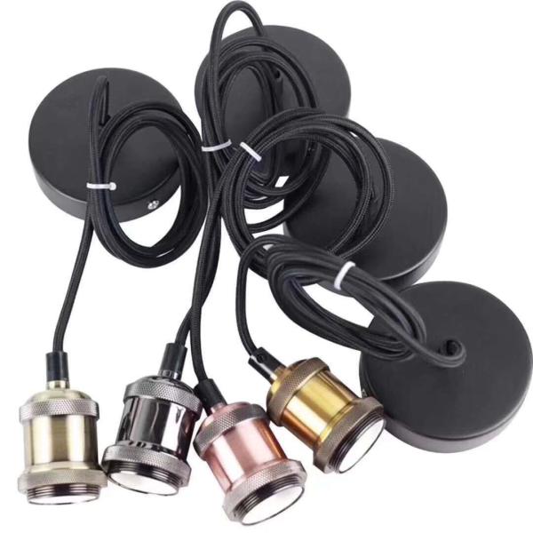 Mental Ceiling Lamp Holder E14 Aluminium Socket with Many colors for Your Options, hanging lamp base