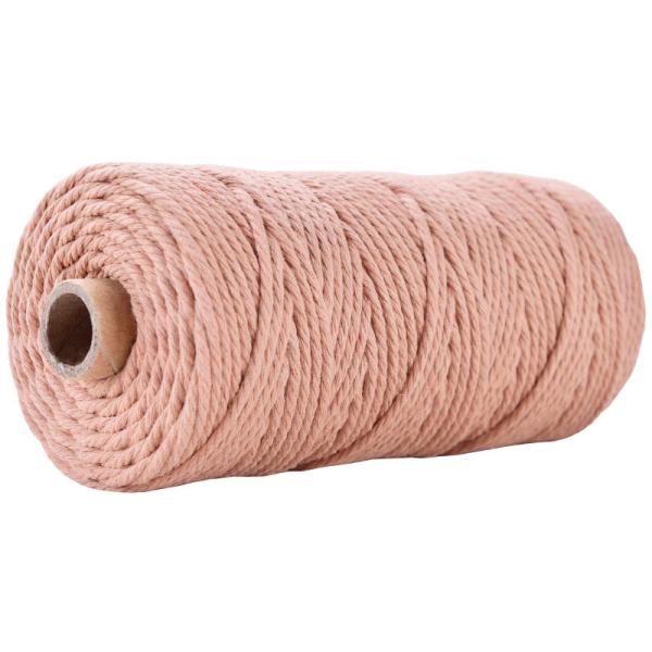 Зелёная 3-х нитейная витая нейлоновая веревка 3-миллиметровая макрамовая хлопчатовая веревка