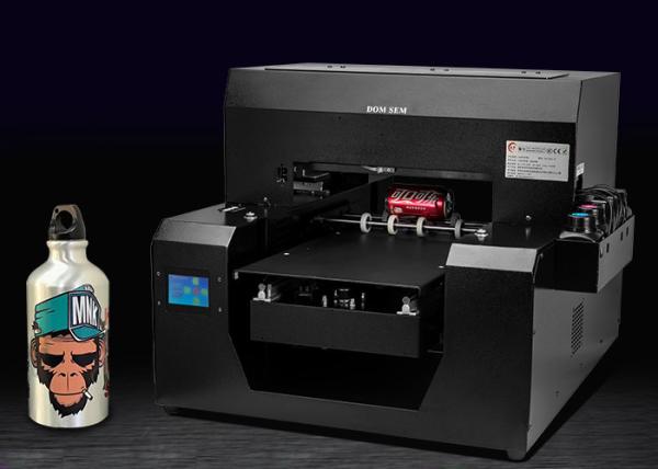 Automatic A3 Flatbed Uv Printing Machine 250ml Ink For Phone Case Cylinder Bottle