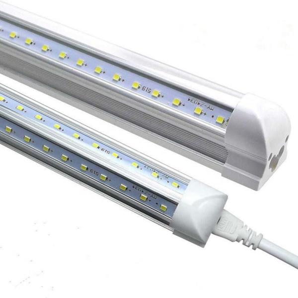 20 Watt Led V Shape t8 integrated Tube Light With AC85-265V Milky and clear cover for kitchen garage