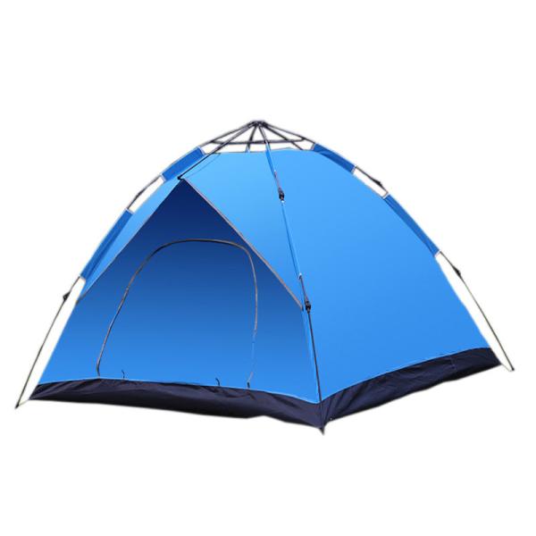 200x200x145cm Automatic Outdoor Waterproof Tents 1500-2000 Mm 190 Silver Cloth