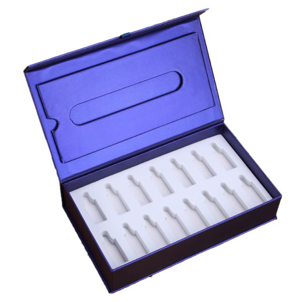High End Cosmetic Packaging Box Printed Logo Flip Cover Luxury Skincare Subscription Box