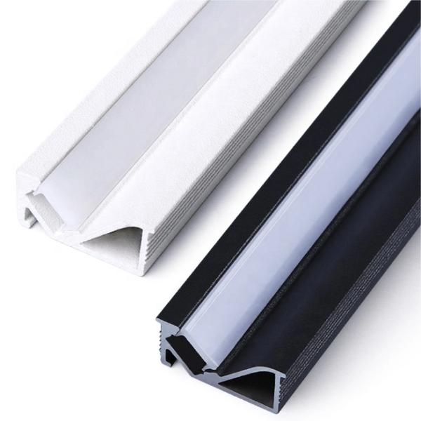 24*09mm LED Aluminium Profile 45 Degree Indoor Aluminium Channel