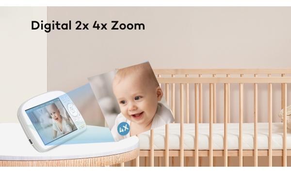 5.5 Inch Full HD Baby Monitor with Pan-Tilt Night Vision