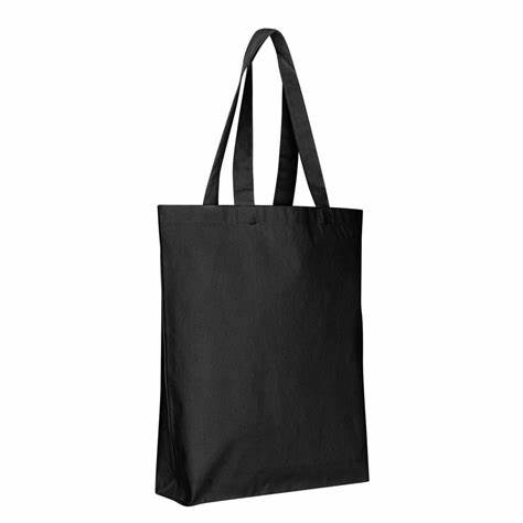 Drawing Blank Black Gift Canvas Tote Bag Shopping Eco Friendly ODM