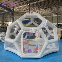 Tenda de bolhas inflável de cúpula transparente de acampamento Tenda de bolhas inflável de futebol com balão