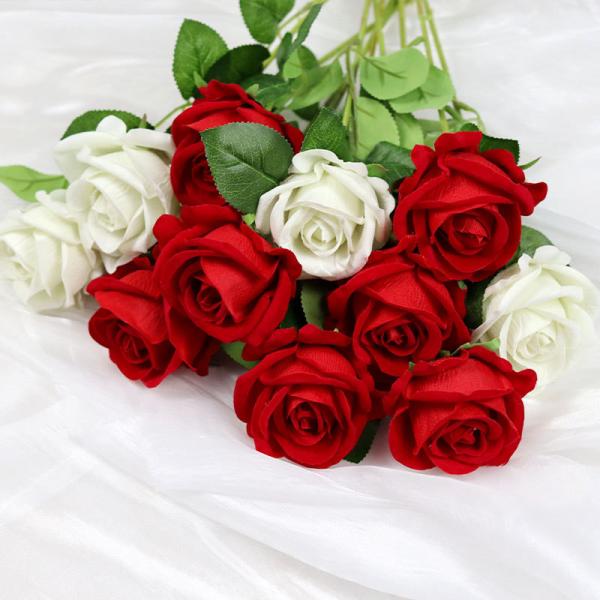 Velvet Rose Artificial Flower, Rose Waterfall, Valentine's Day Fake Flower, Home Wedding Decoration, Popular Check-in Rose