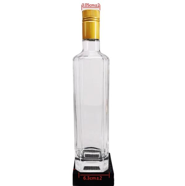High Borosilicate Glass Bottle Oil Pot And Cork Vinegar Set For Organic Olive Oil