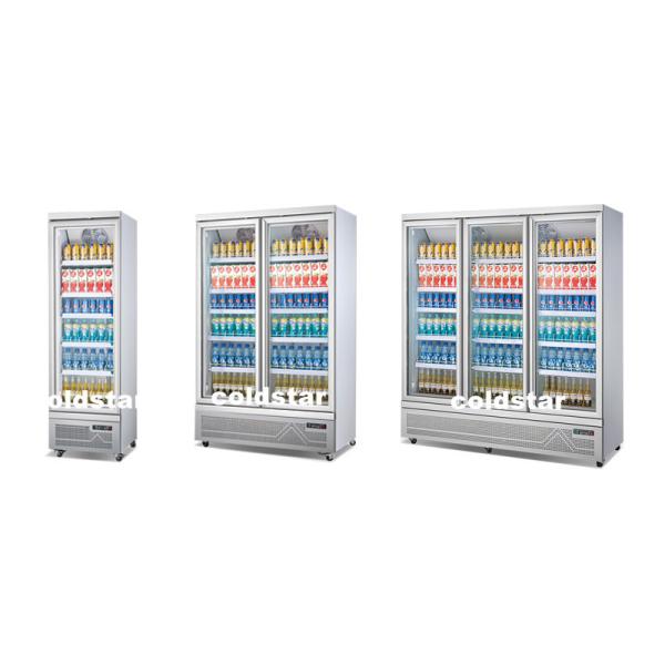 Commercial Refrigerated Beverage Coolers Glass Door Refrigerator Showcase