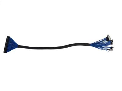 Double Row DB15 Electrical Harness Wire 6 Core Cable Test Tool Blue 500mm