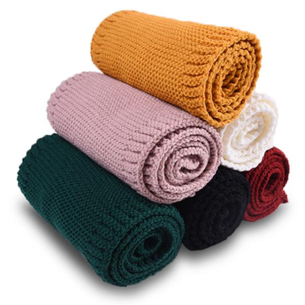 Y-Z Fashion Kids Children's Infinity Long Scarf Soft Girls and Boys Thick Winter Scarfs Cable Knitted Scarves