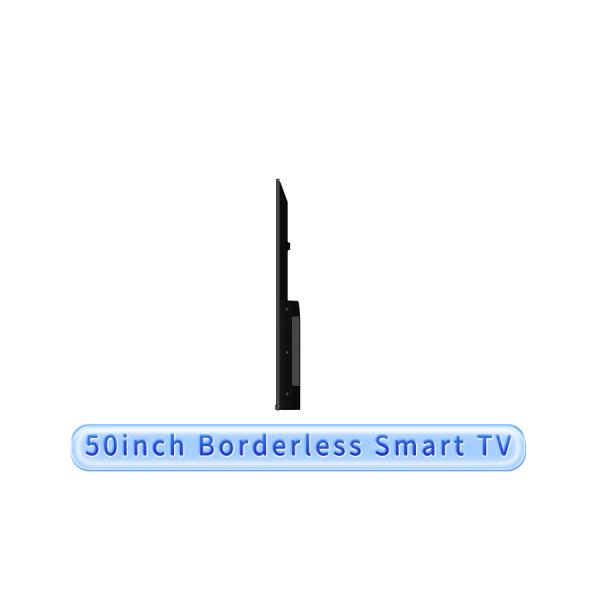 50 Borderless Smart TV, Ultra Slim Bezel Design, 2K/4K UHD A+ Panel, Customizable For Businesses, Digital Signage, Hospitality, Corporate, And Retail Environments