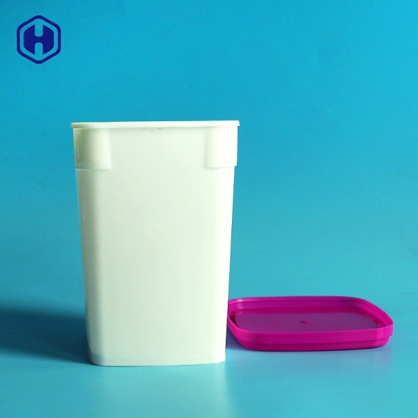 Пластмасовый контейнер 690ML PP белой упаковки еды покрывает коробки печенья крышки пластиковые