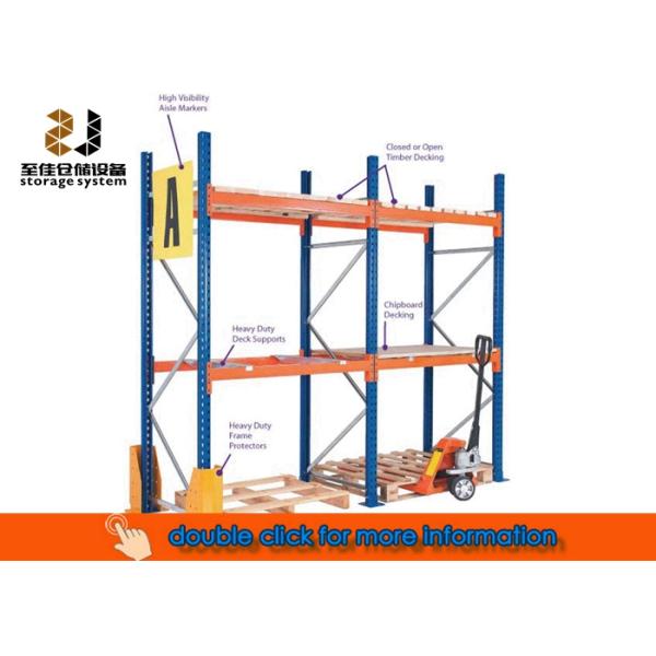 200-500kg/level Warehouse Pallet Rack Shelving / Industrial Metal Rack Shelving