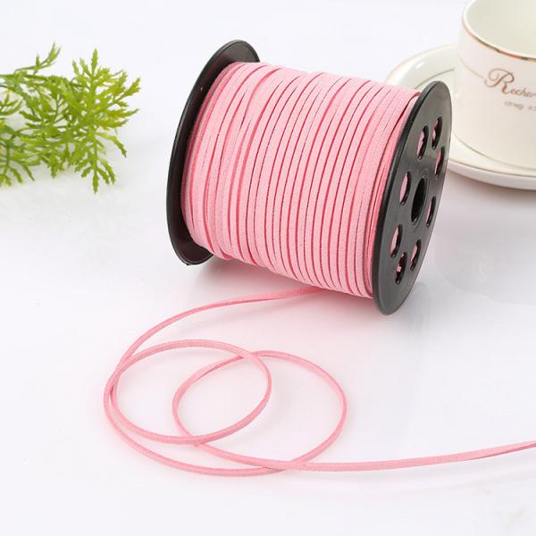 Fios de veludo de couro de camarão 3 mm Fios de veludo de dois lados