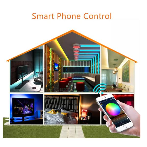 12V IP65 5m/10m 5050 светов приведенных прокладки света прокладки СИД RGB декоративных с удаленным