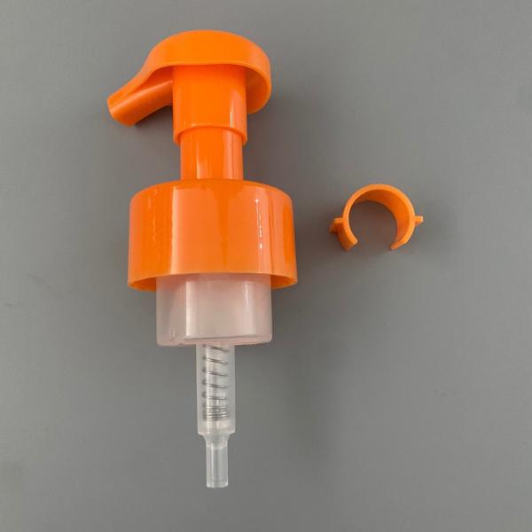 Bomba de espuma de plástico de 43 mm para sabão de lavagem manual e cuidados corporais personalizados